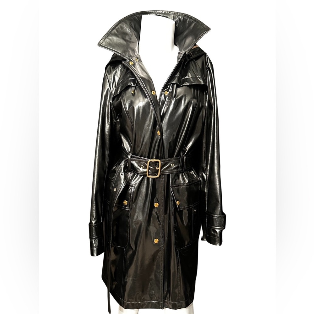Burberry Leather Trench Coat